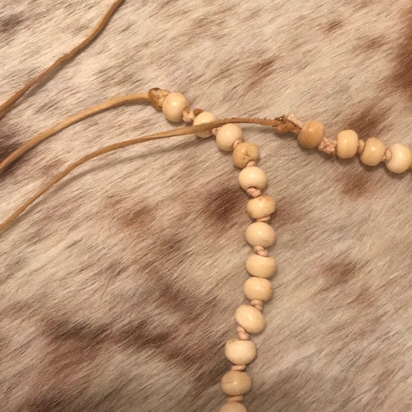 Bone necklace with 3 charms!!! - Picture 3 of 5